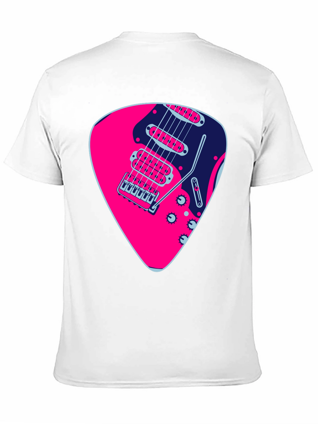 Guitar Pick Graphic Black T-Shirt