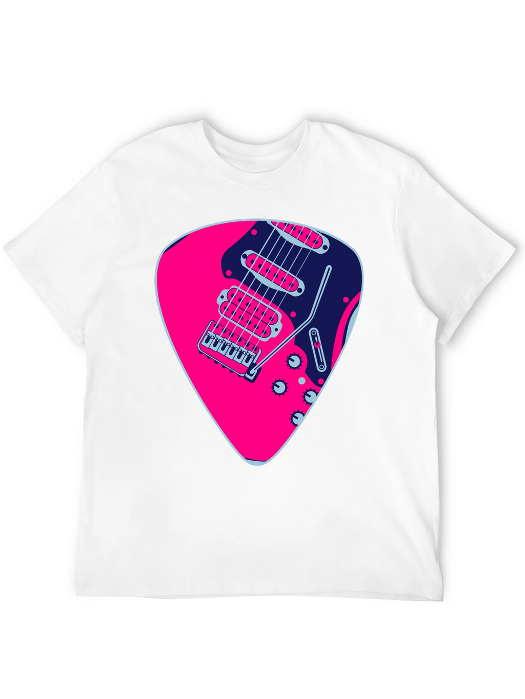 Guitar Pick Graphic Black T-Shirt