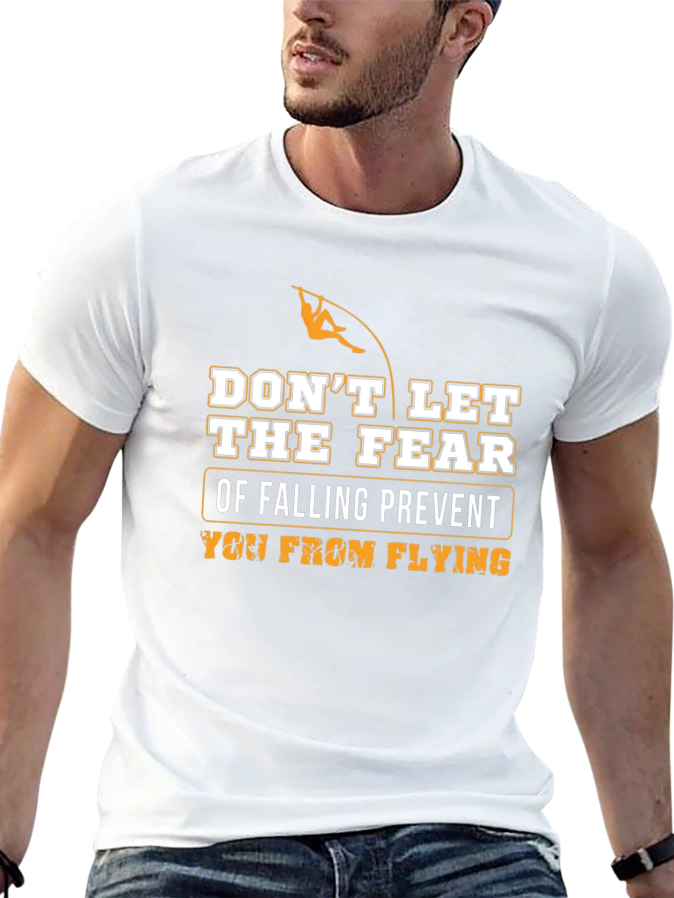 Motivational T-Shirt: Dont Let Fear Prevent Flying