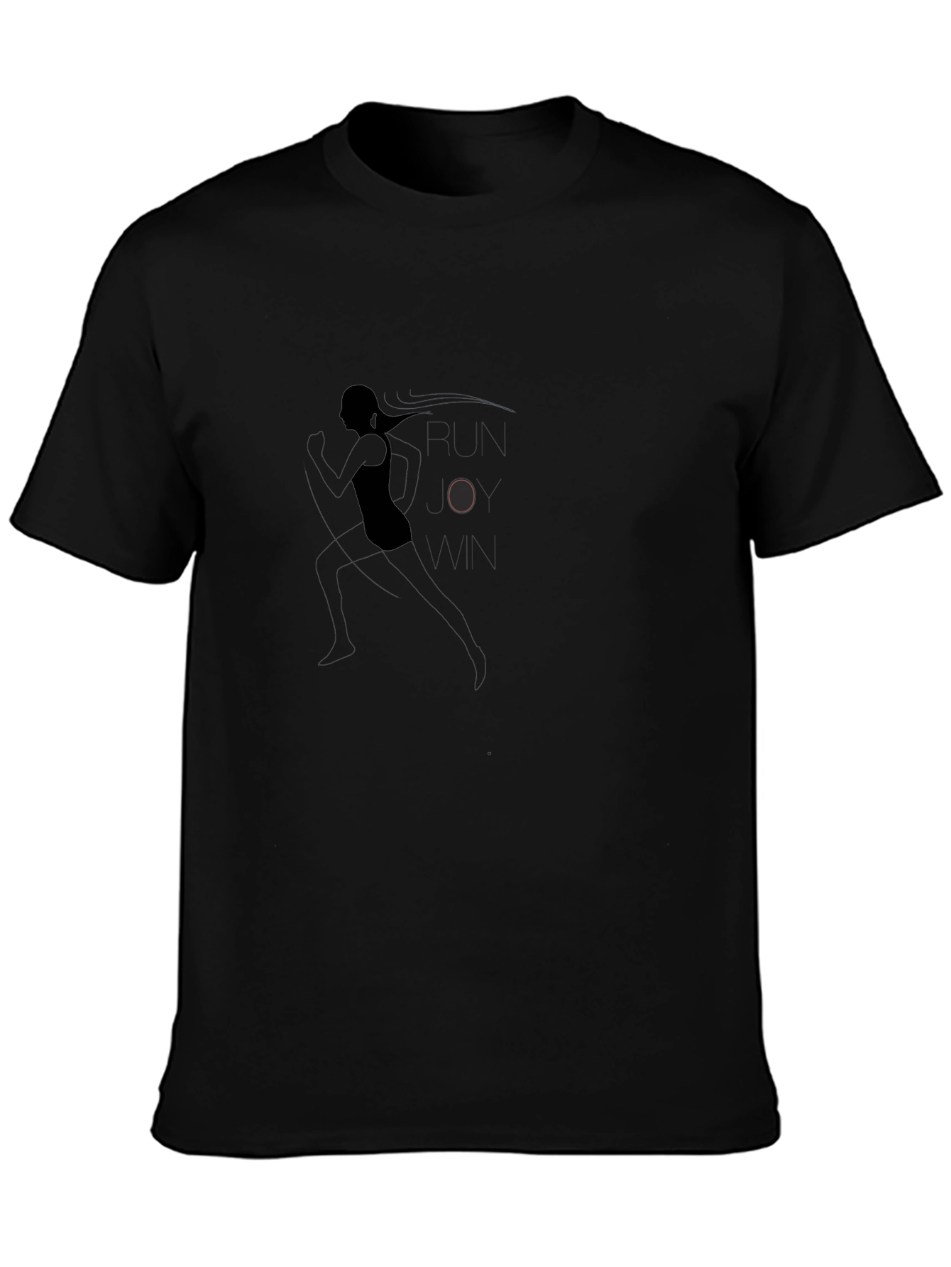 Runner Woman Black T-Shirt