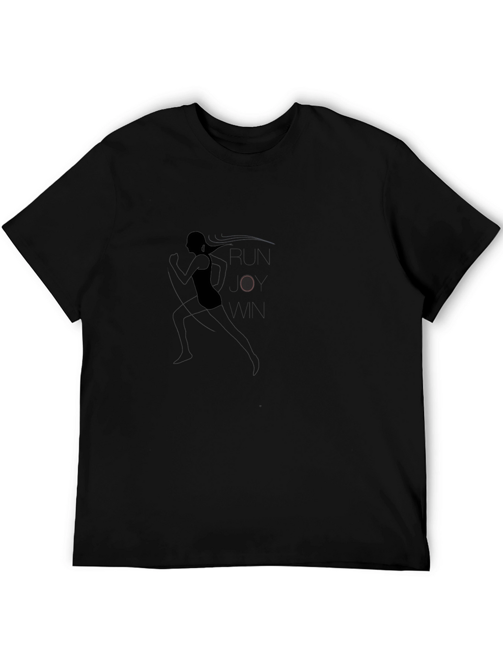 Runner Woman Black T-Shirt