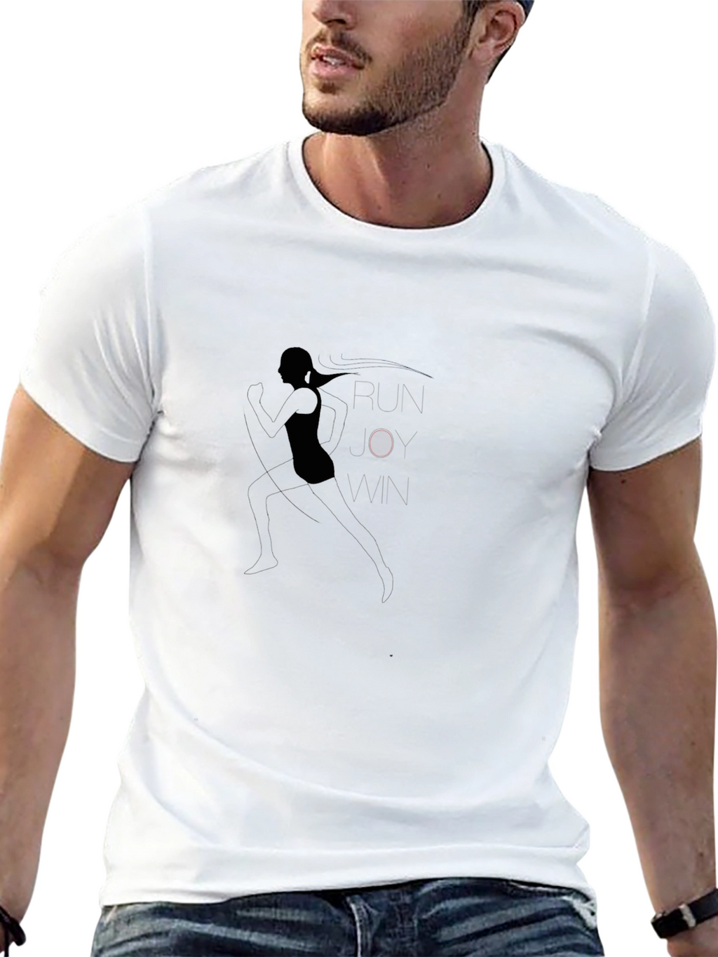 Runner Woman Black T-Shirt