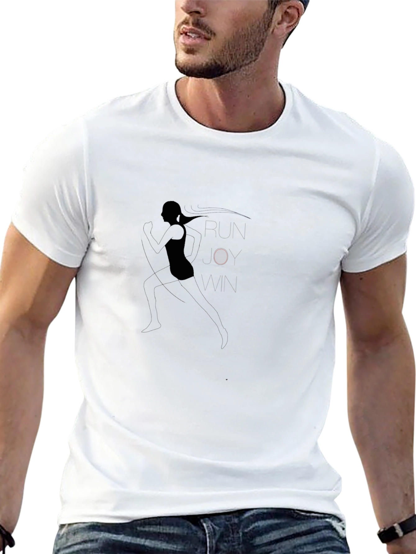 Runner Woman Black T-Shirt
