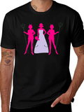 Bride and Devil Bridesmaids Graphic T-Shirt