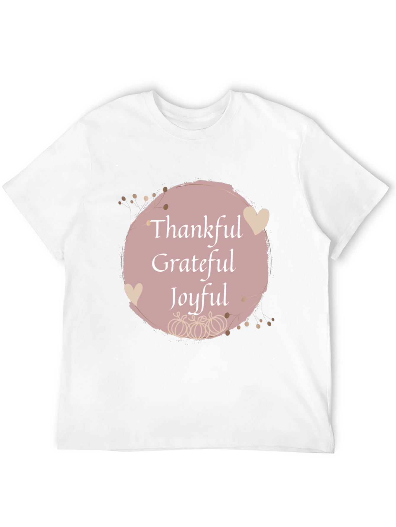 Thankful Grateful Joyful Fall T-Shirt