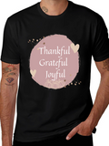 Thankful Grateful Joyful Fall T-Shirt