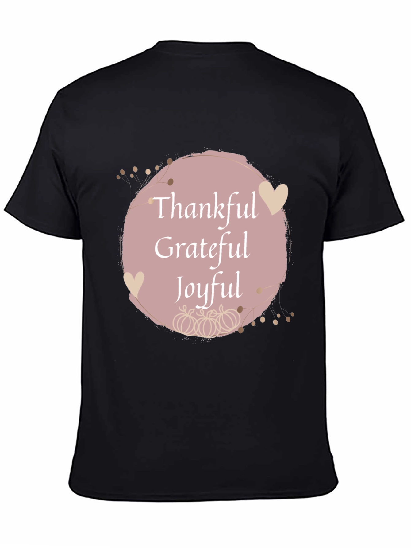 Thankful Grateful Joyful Fall T-Shirt