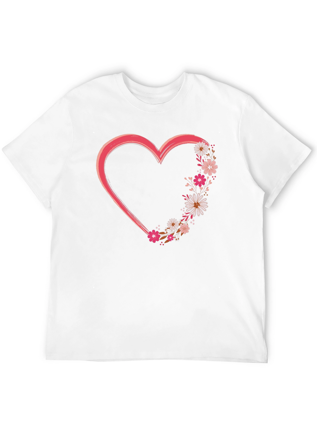 Floral Heart Graphic Tee - Stylish and Unique!