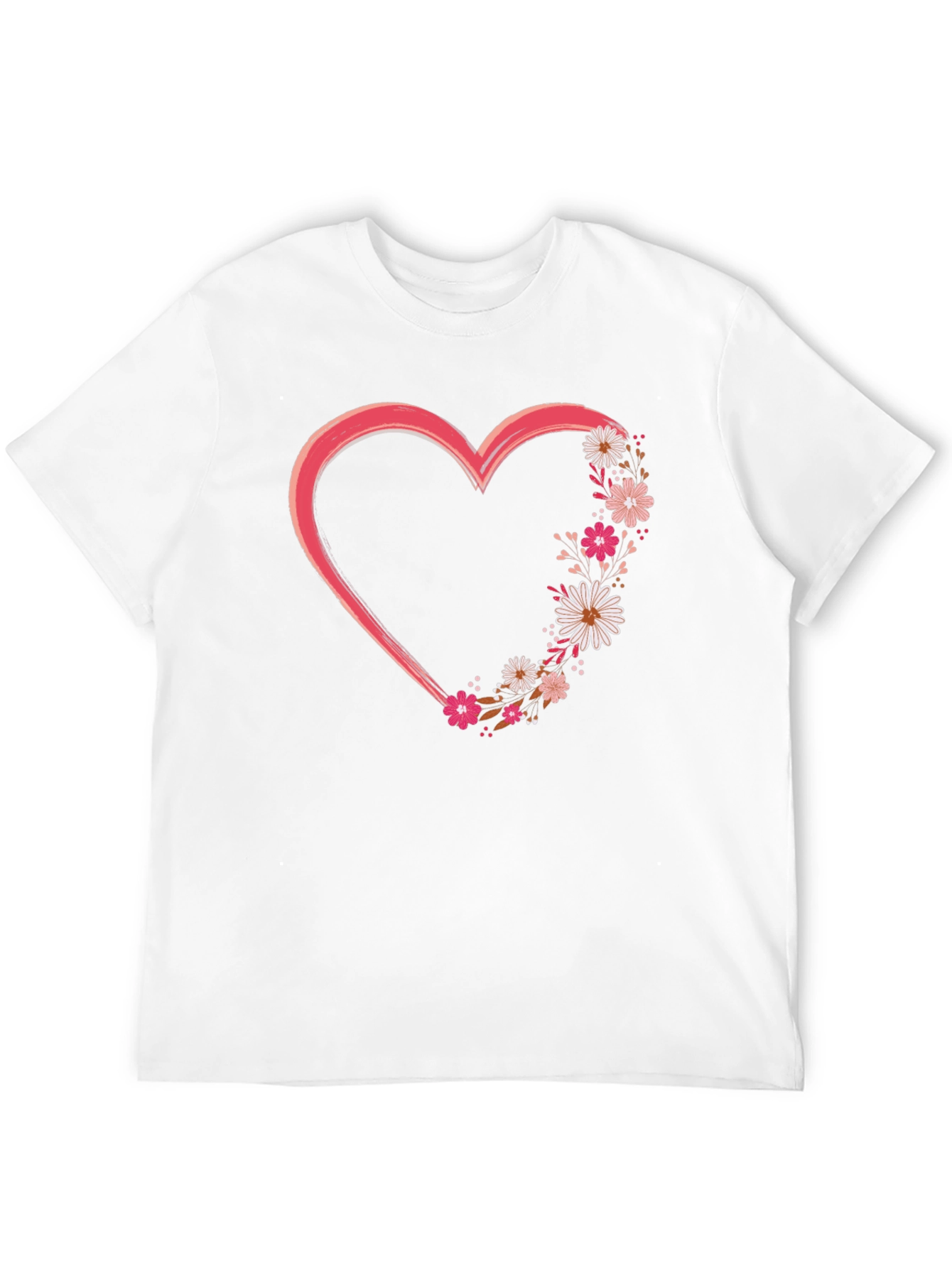 Floral Heart Graphic Tee - Stylish and Unique!