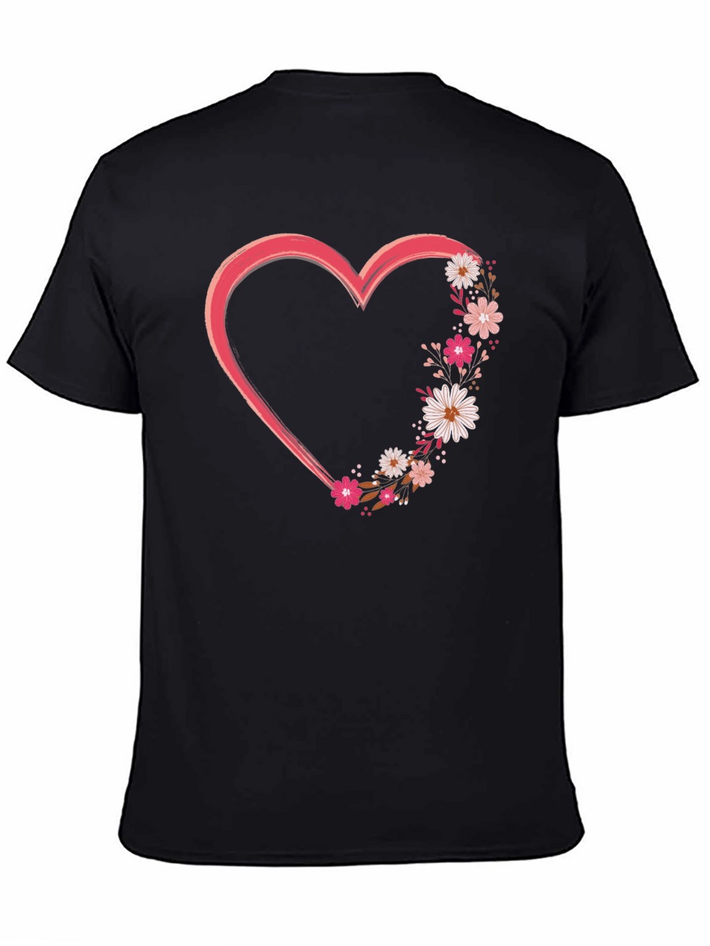 Floral Heart Graphic Tee - Stylish and Unique!