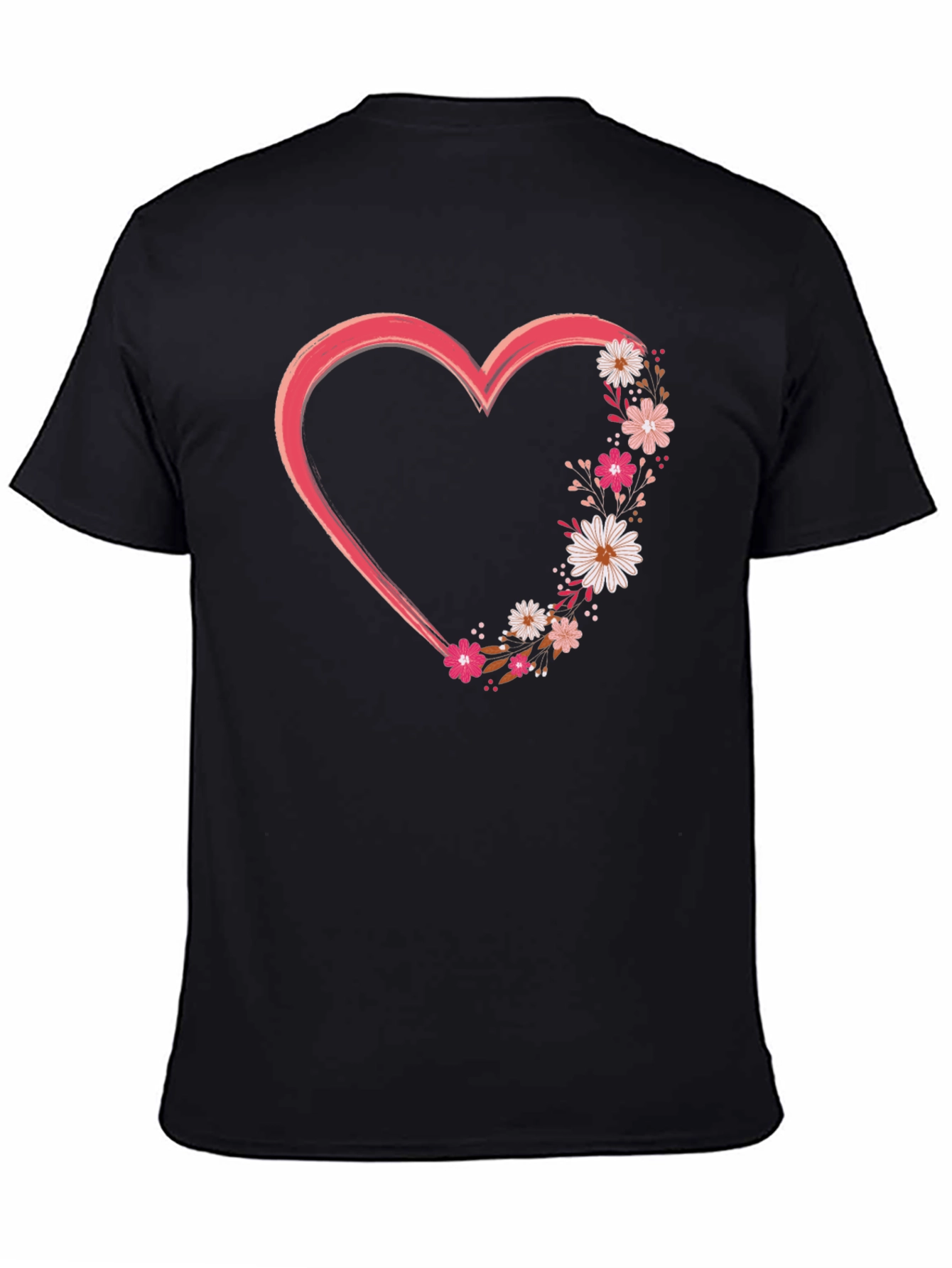 Floral Heart Graphic Tee - Stylish and Unique!