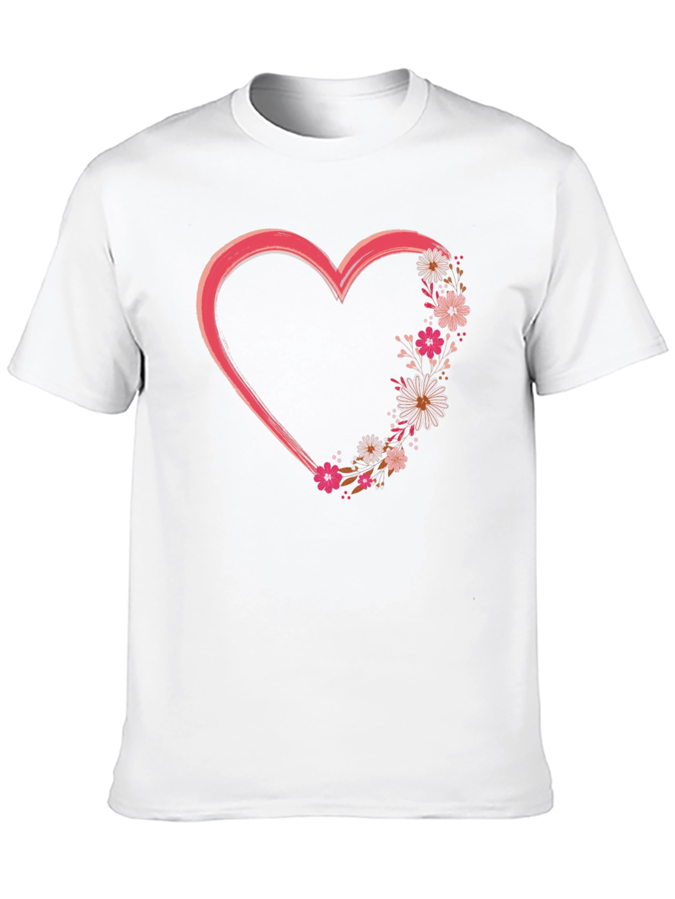 Floral Heart Graphic Tee - Stylish and Unique!