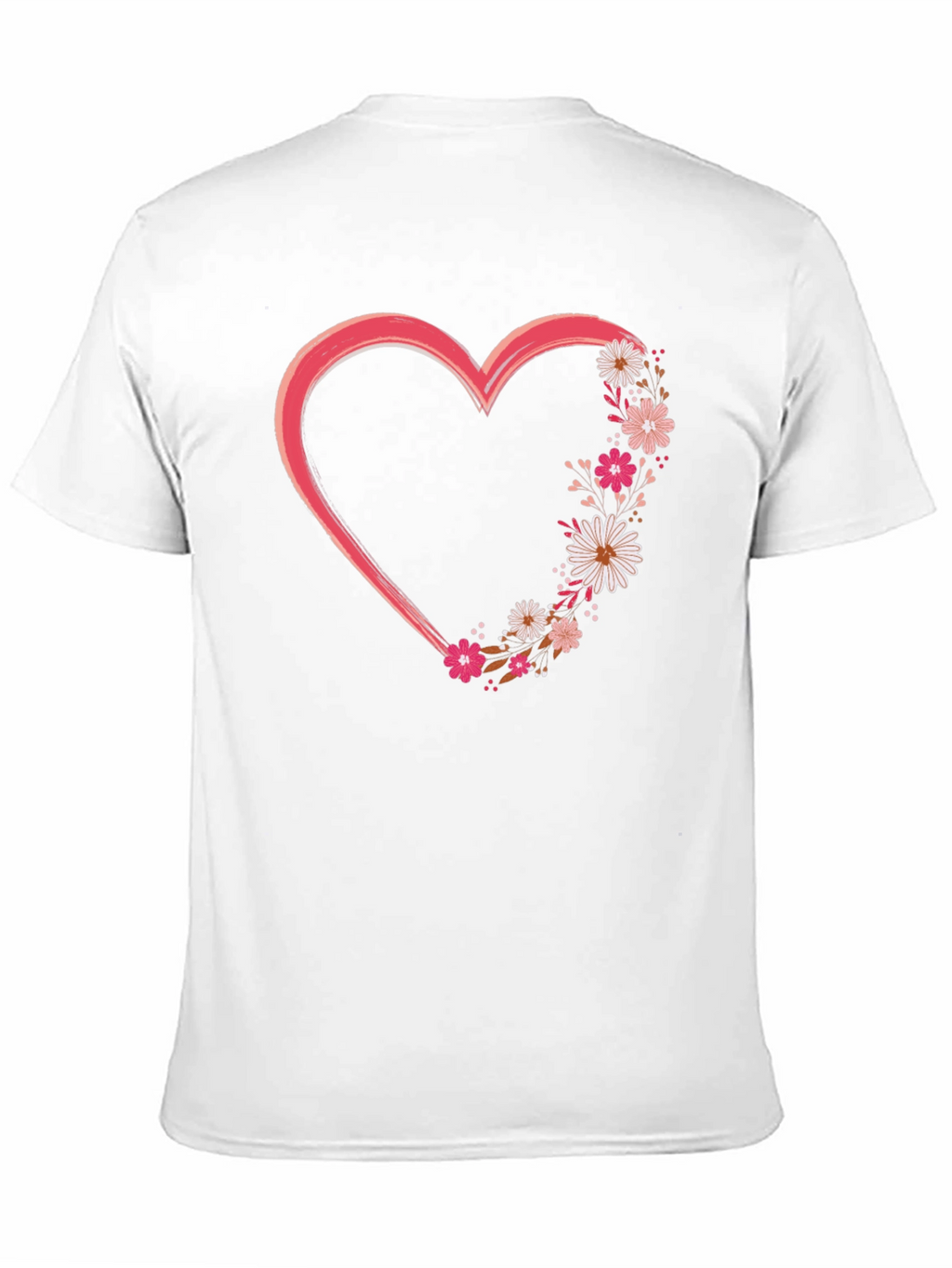 Floral Heart Graphic Tee - Stylish and Unique!