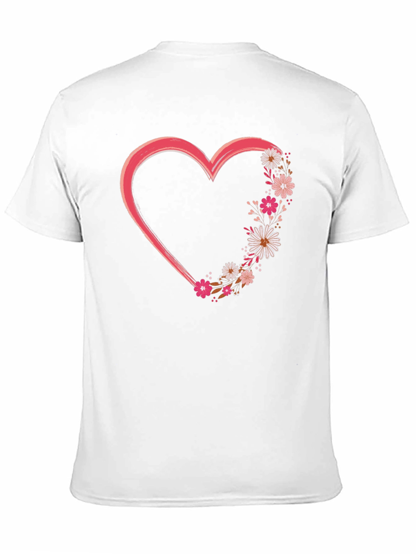 Floral Heart Graphic Tee - Stylish and Unique!