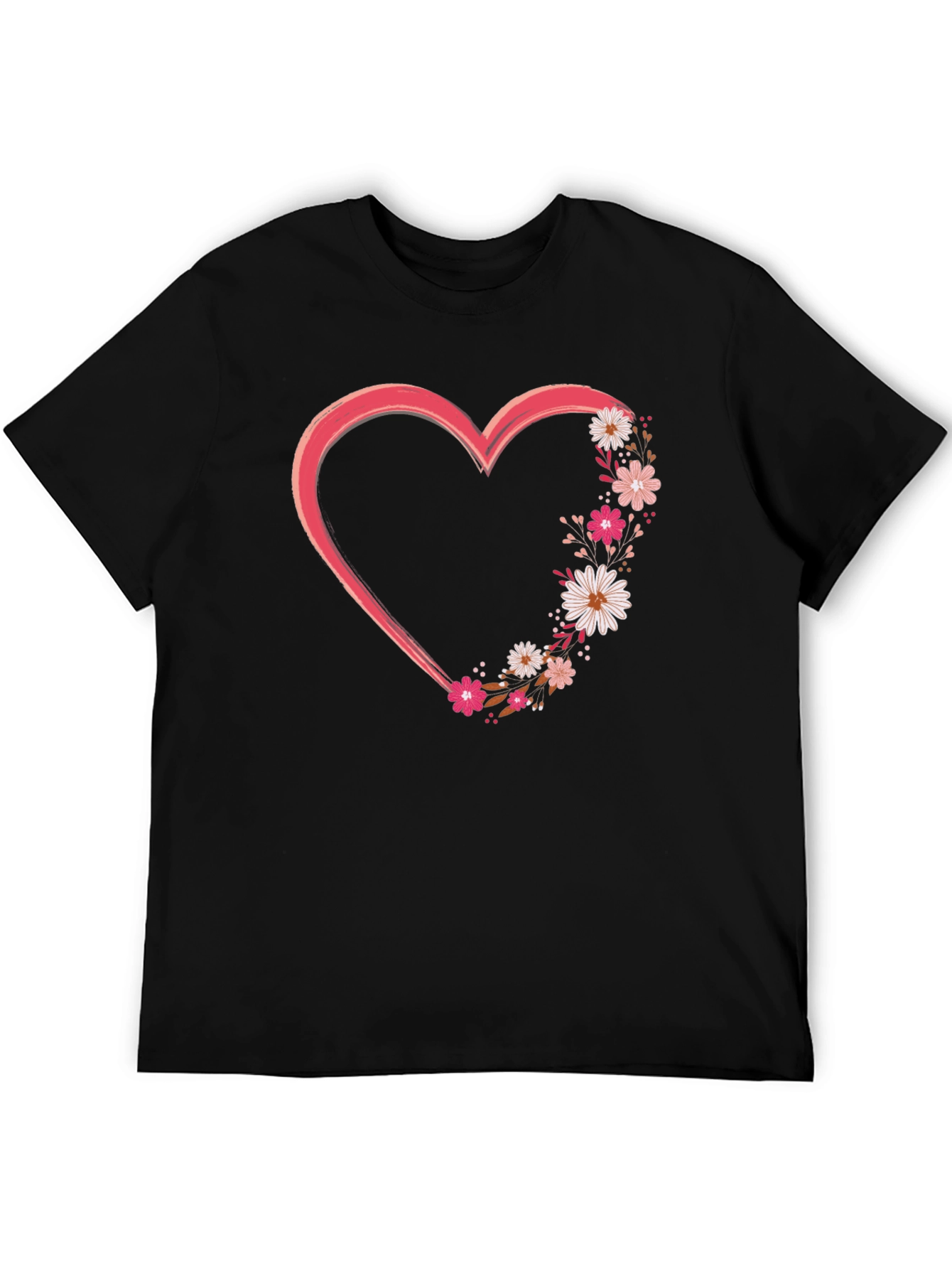 Floral Heart Graphic Tee - Stylish and Unique!