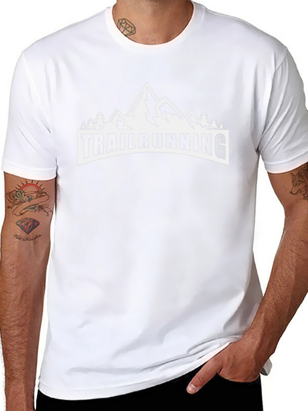 Trail Running Mountain Graphic T-Shirt