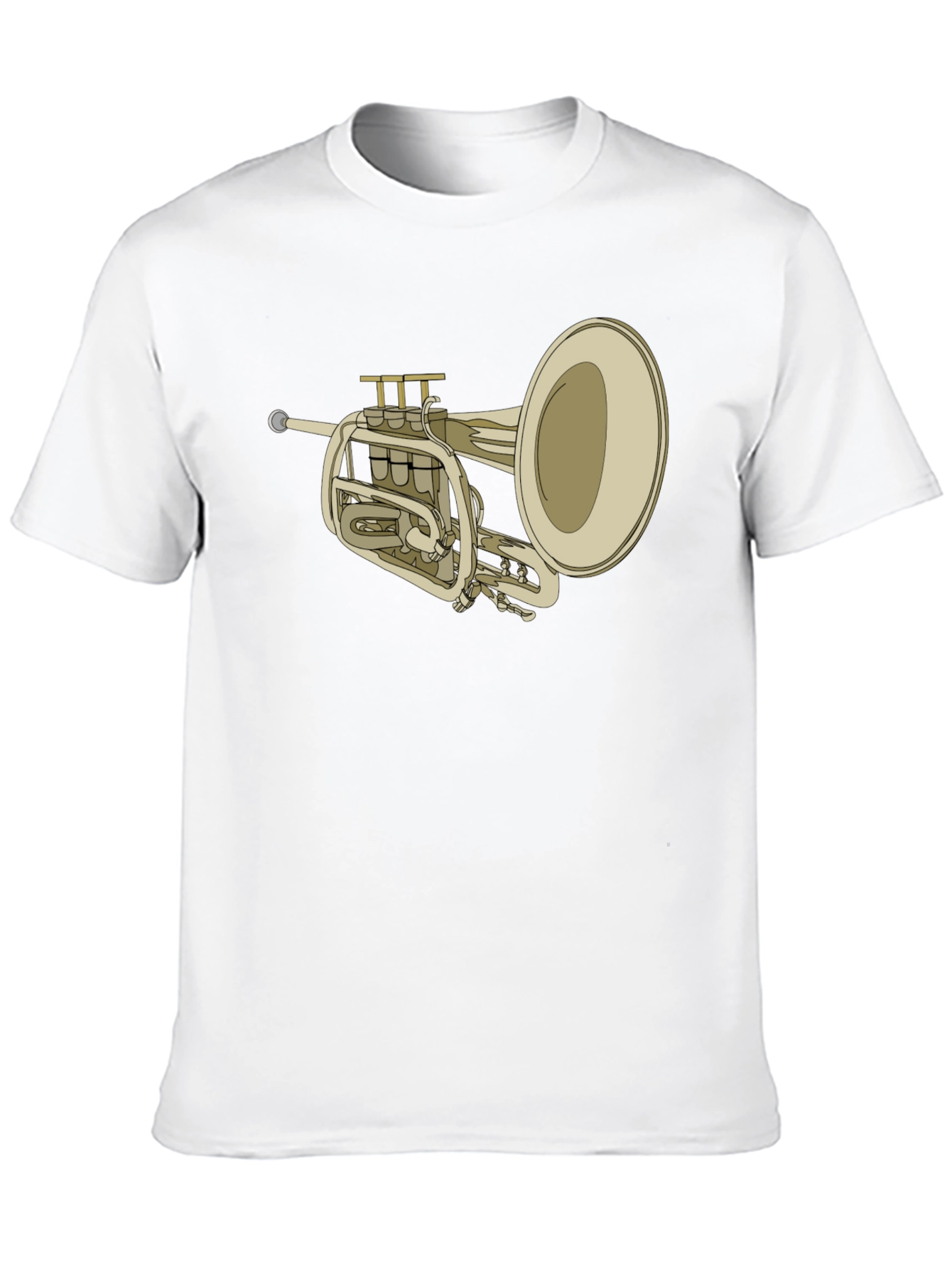 Trumpet Graphic Tee - Musical Instrument T-Shirt