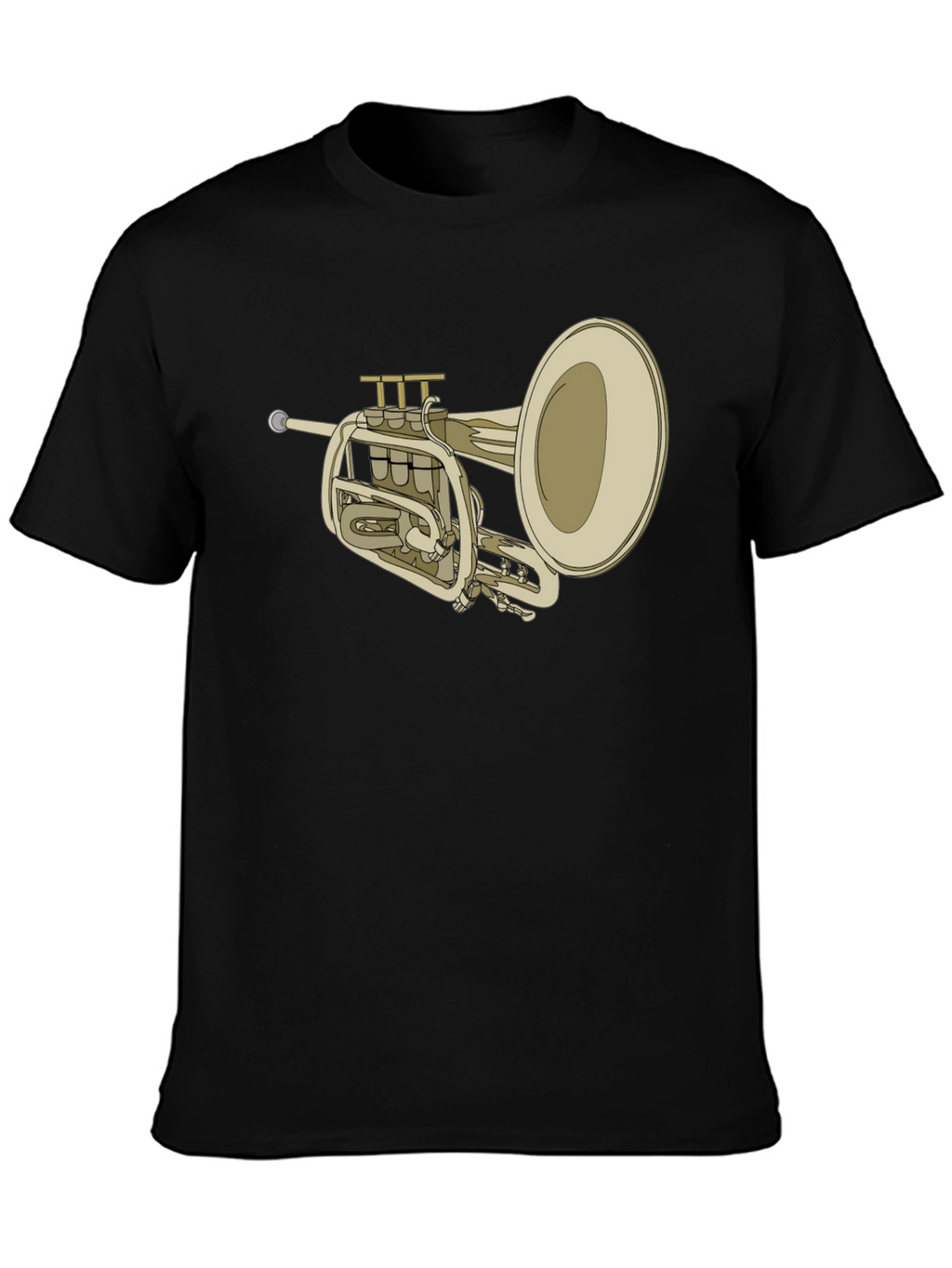 Trumpet Graphic Tee - Musical Instrument T-Shirt