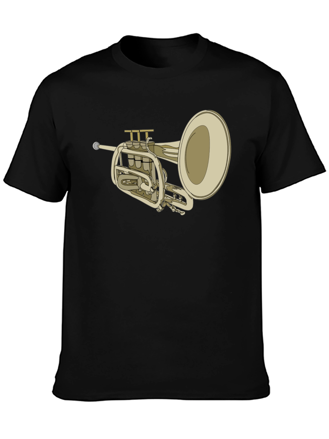 Trumpet Graphic Tee - Musical Instrument T-Shirt