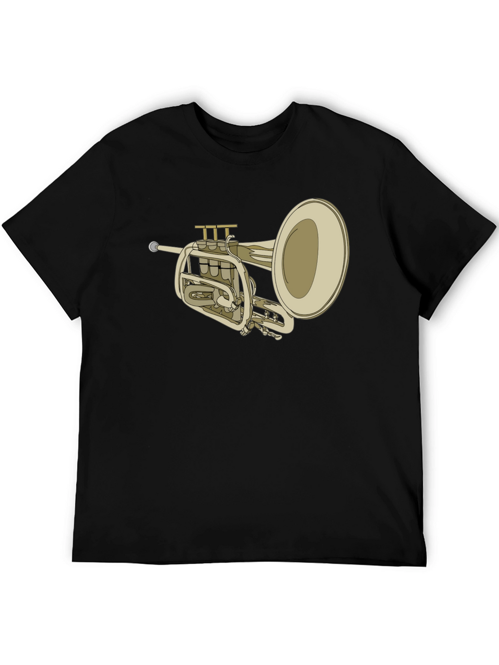 Trumpet Graphic Tee - Musical Instrument T-Shirt