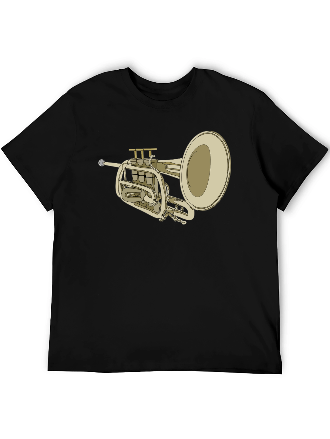 Trumpet Graphic Tee - Musical Instrument T-Shirt