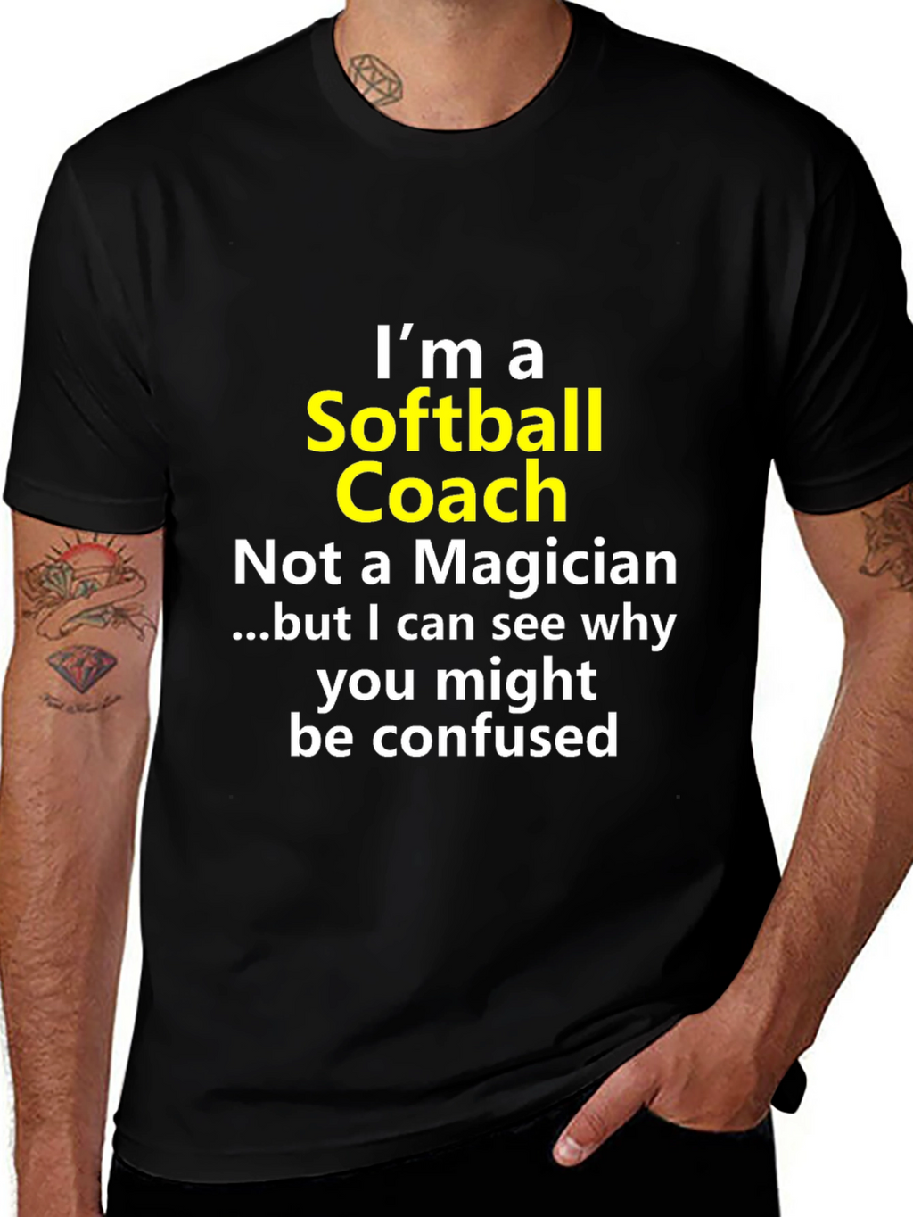 Softball Coach Novelty Graphic Tee