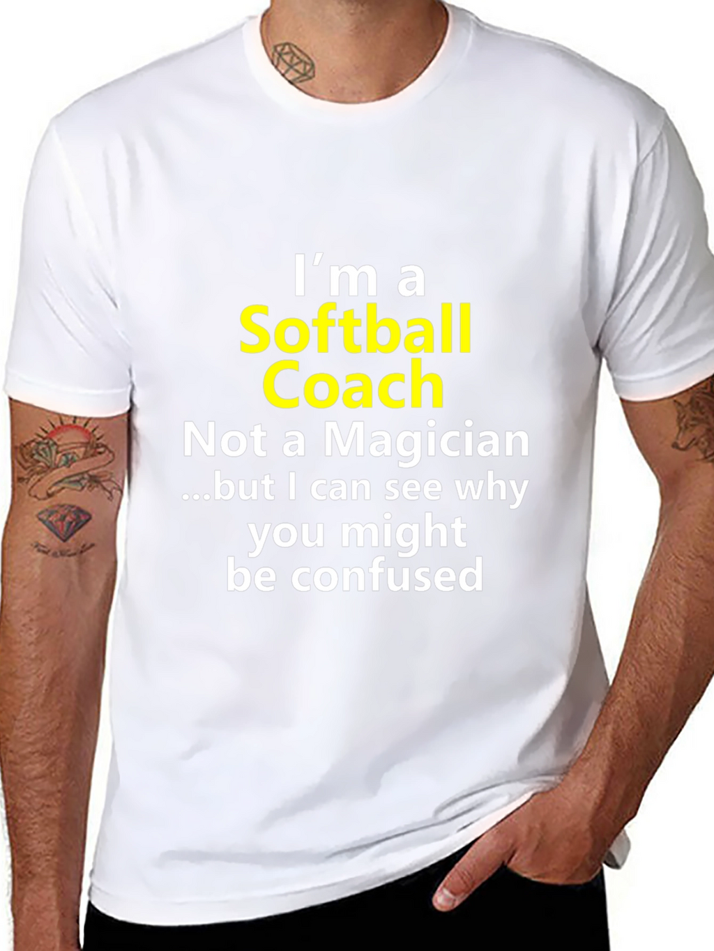 Softball Coach Novelty Graphic Tee