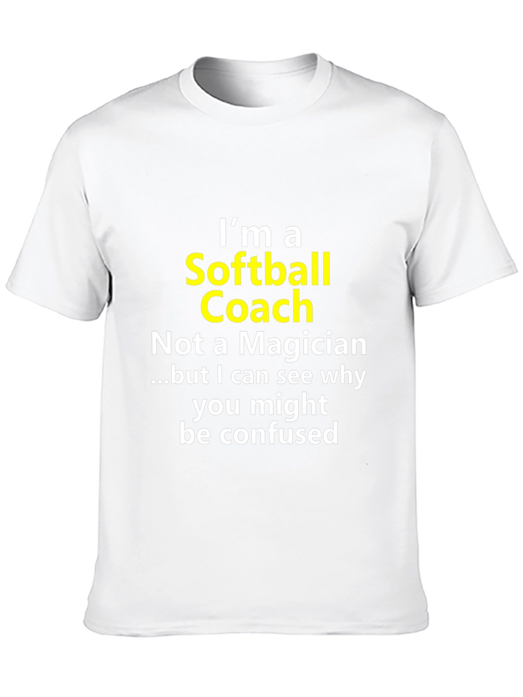 Softball Coach Novelty Graphic Tee