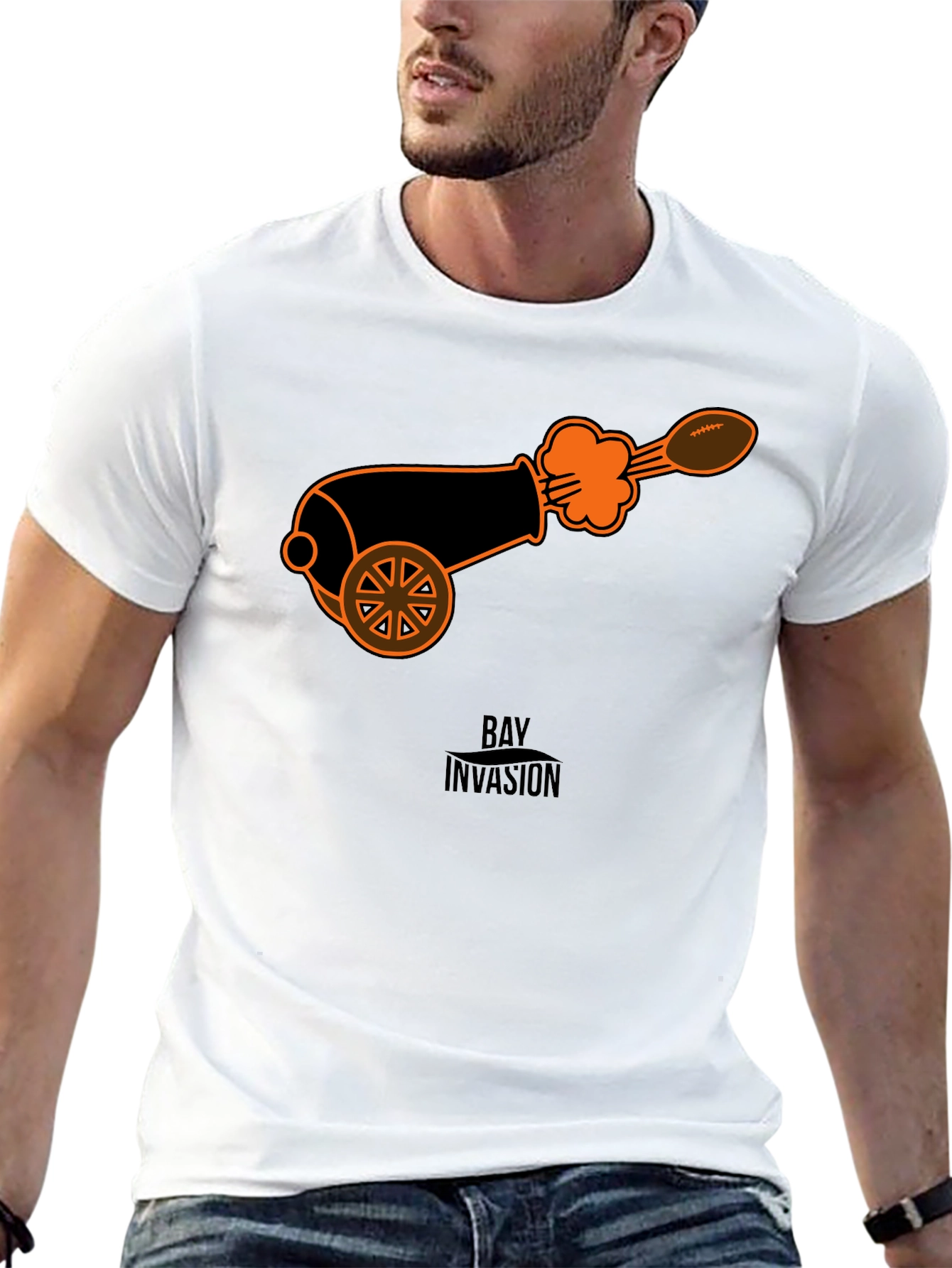 Cannon Football T-Shirt - Black