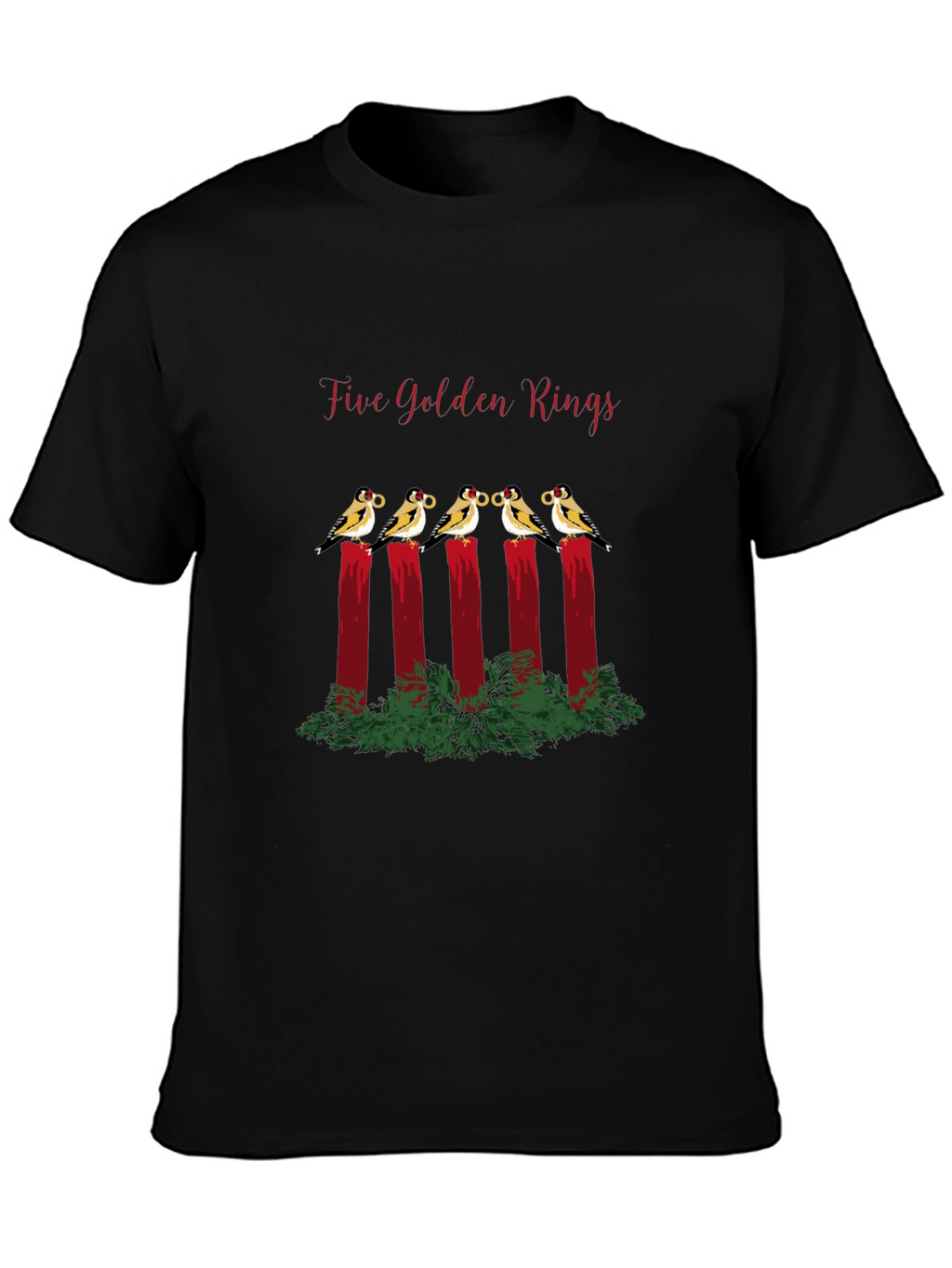 Five Golden Rings T-Shirt - Holiday Cheer!