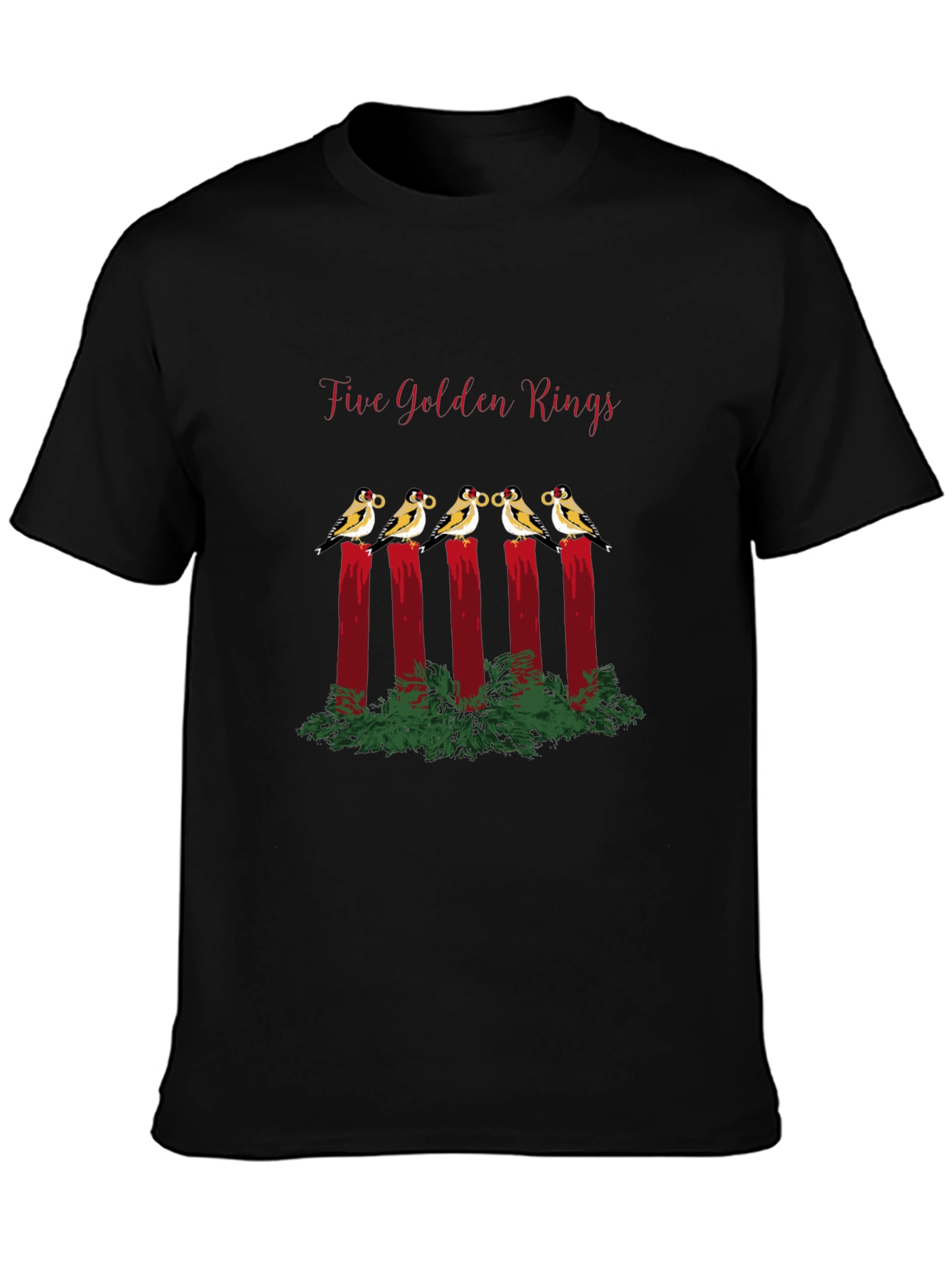 Five Golden Rings T-Shirt - Holiday Cheer!