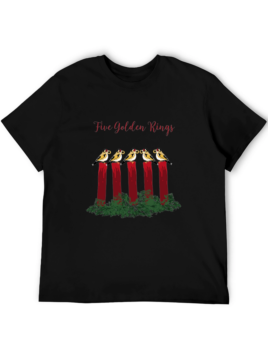 Five Golden Rings T-Shirt - Holiday Cheer!