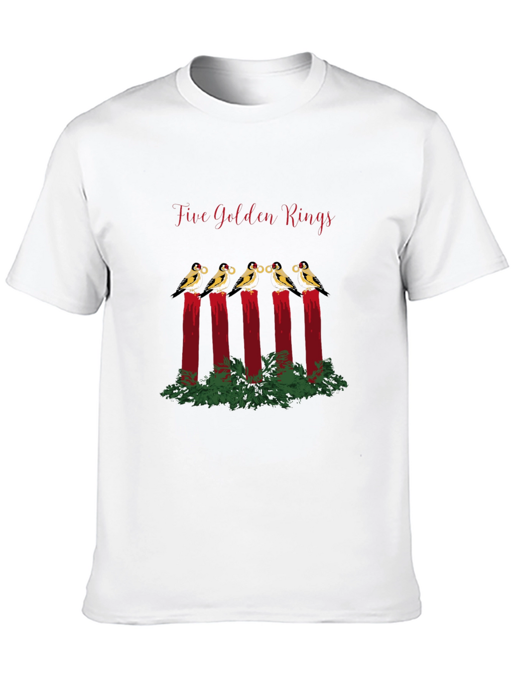 Five Golden Rings T-Shirt - Holiday Cheer!