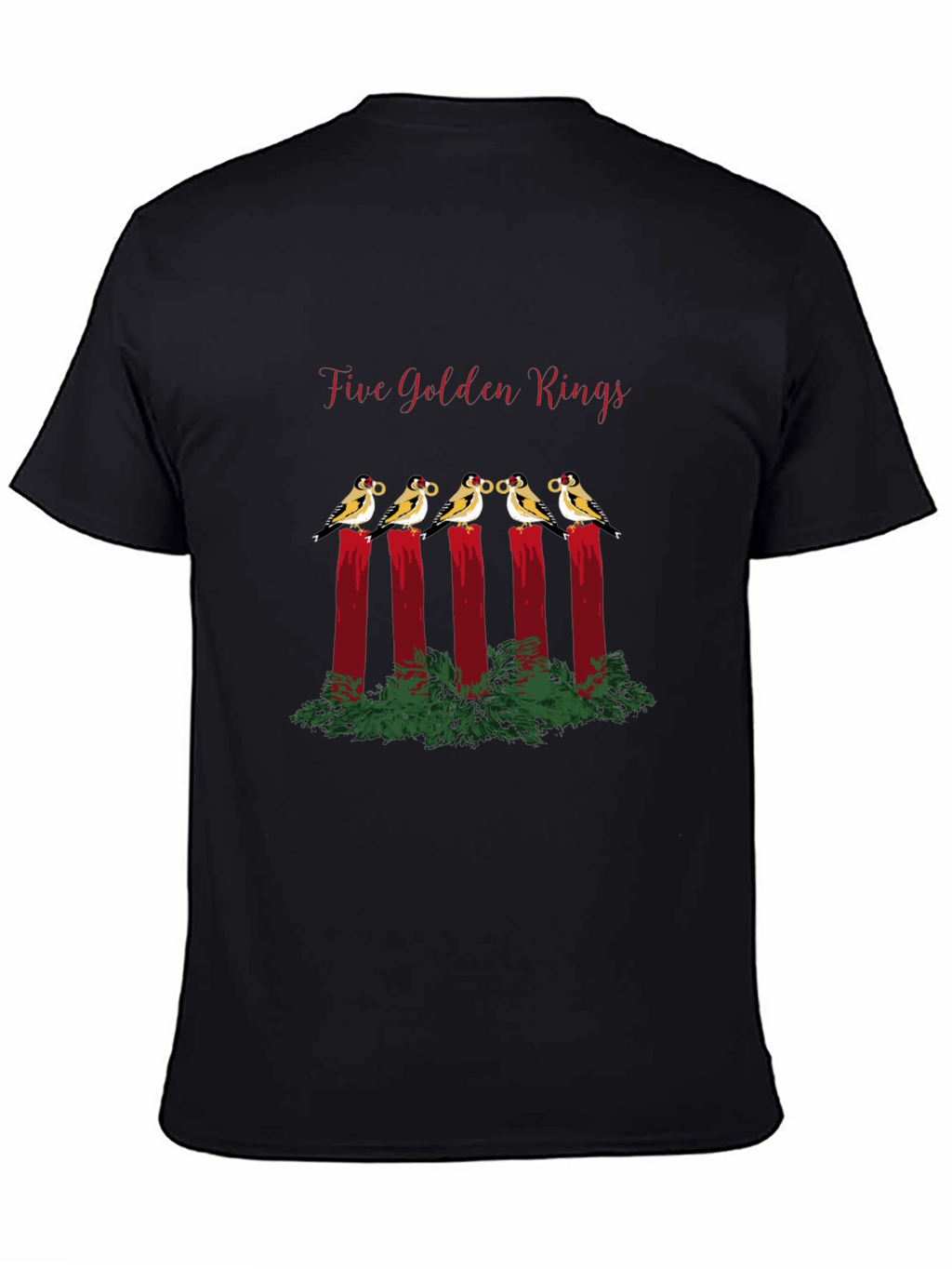 Five Golden Rings T-Shirt - Holiday Cheer!
