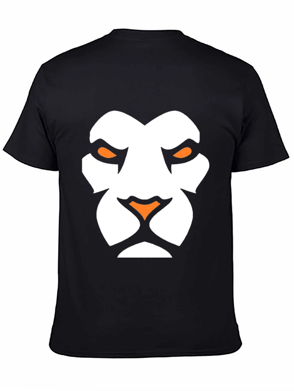 Lion Face Graphic Tee - Black