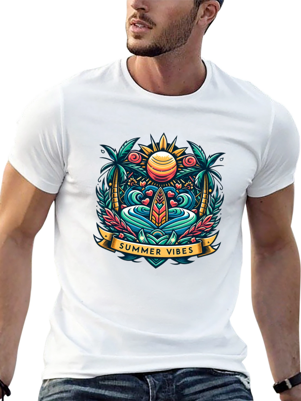 Summer Vibes Graphic Tee - Island Style