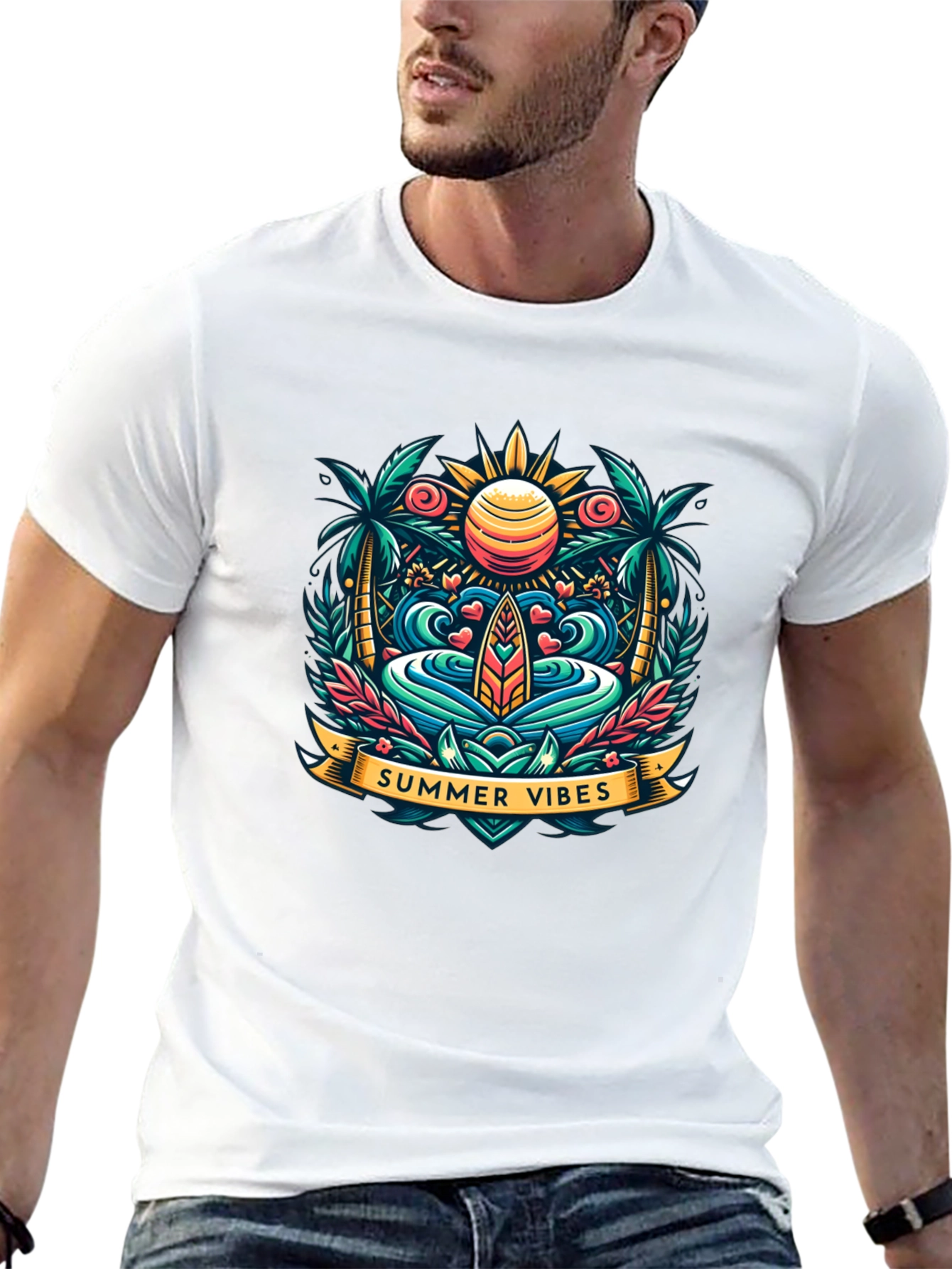 Summer Vibes Graphic Tee - Island Style
