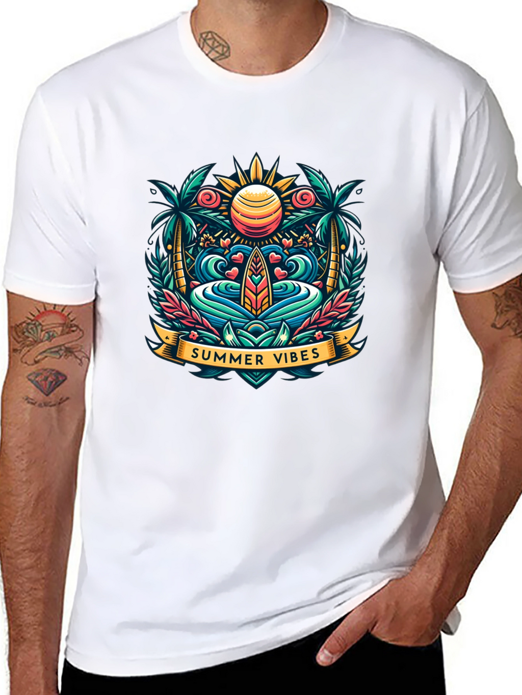 Summer Vibes Graphic Tee - Island Style