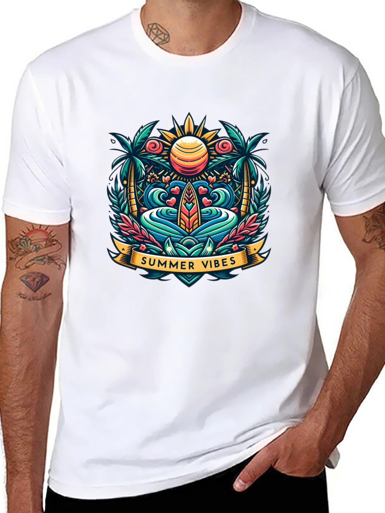 Summer Vibes Graphic Tee - Island Style