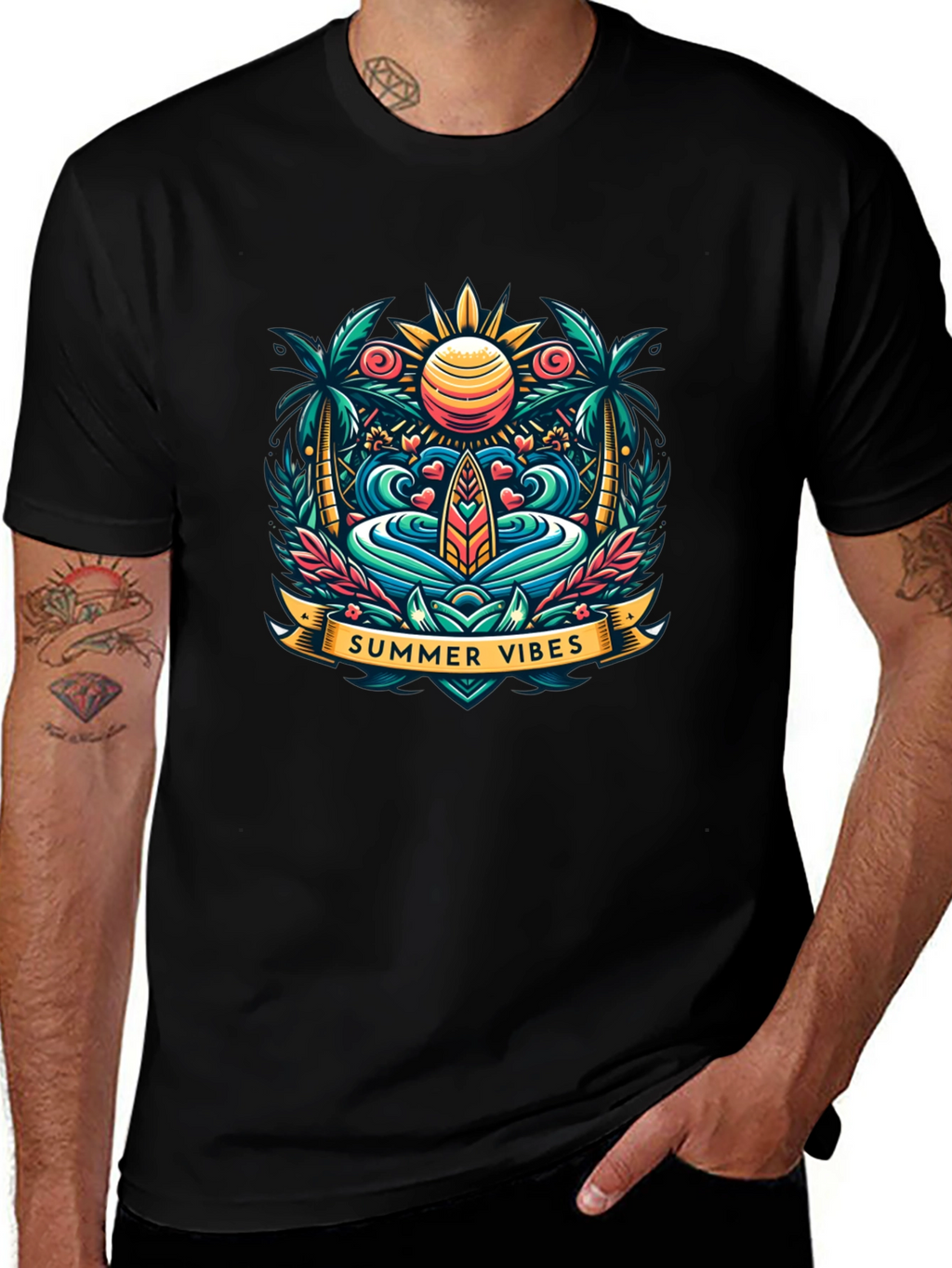 Summer Vibes Graphic Tee - Island Style