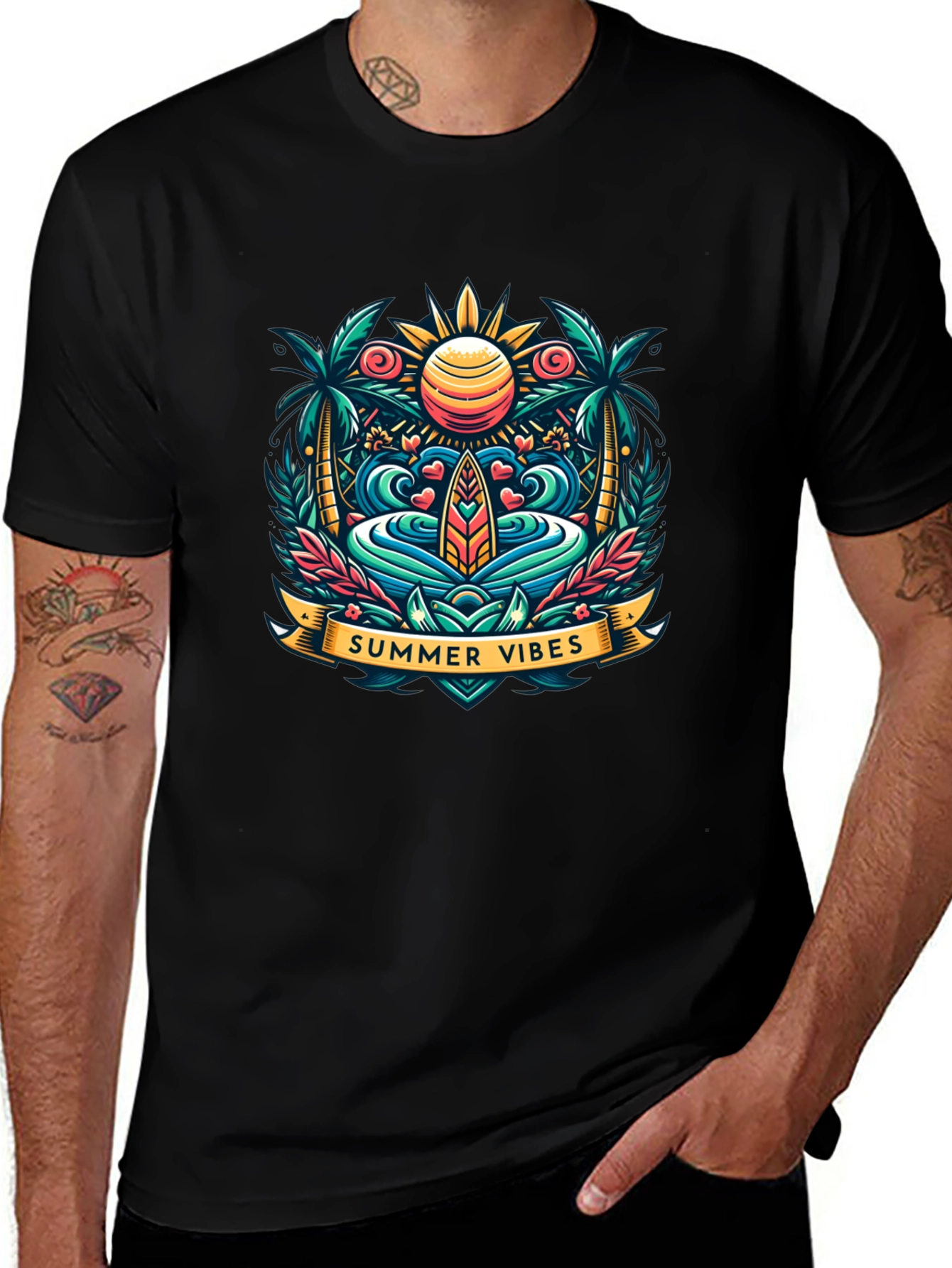 Summer Vibes Graphic Tee - Island Style
