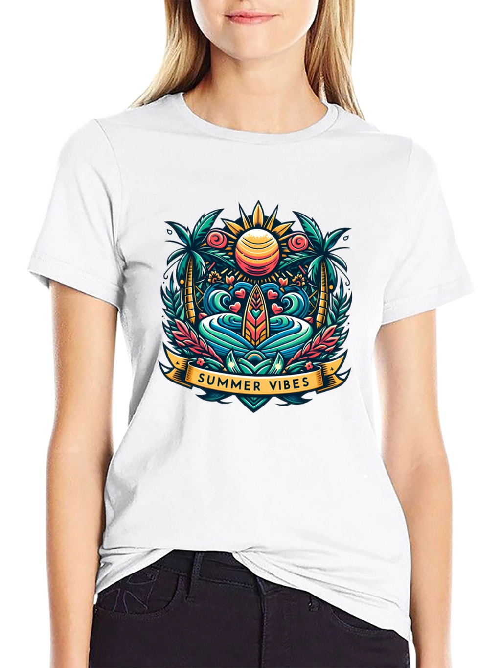 Summer Vibes Graphic Tee - Island Style