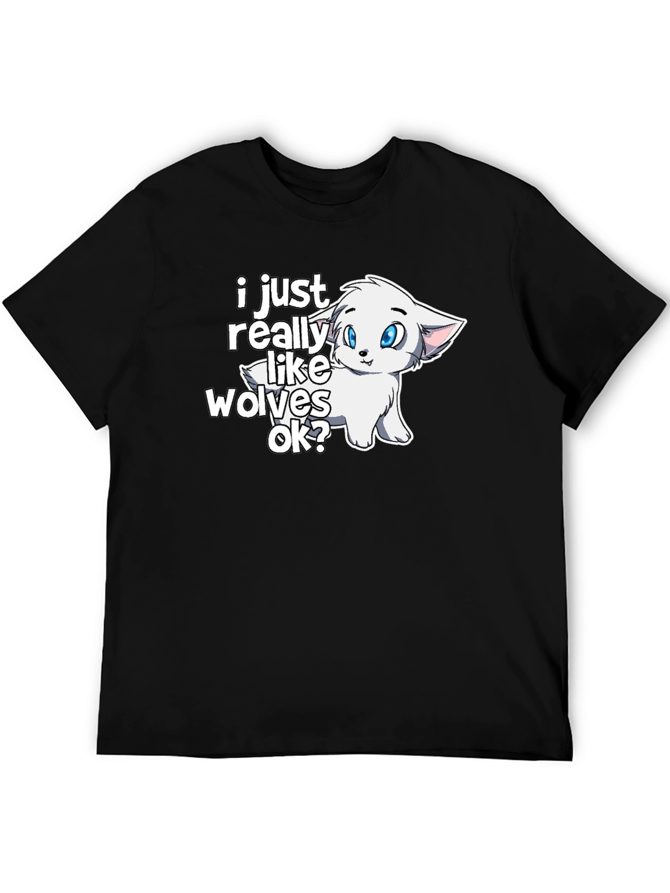 Cute Wolf Lover Graphic T-Shirt