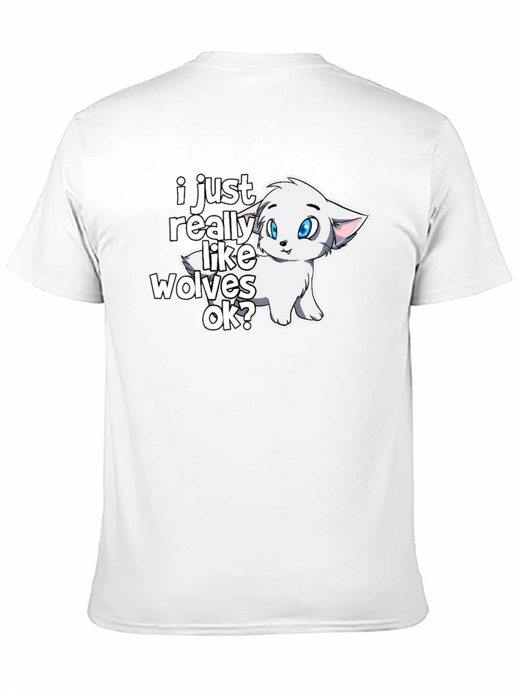 Cute Wolf Lover Graphic T-Shirt