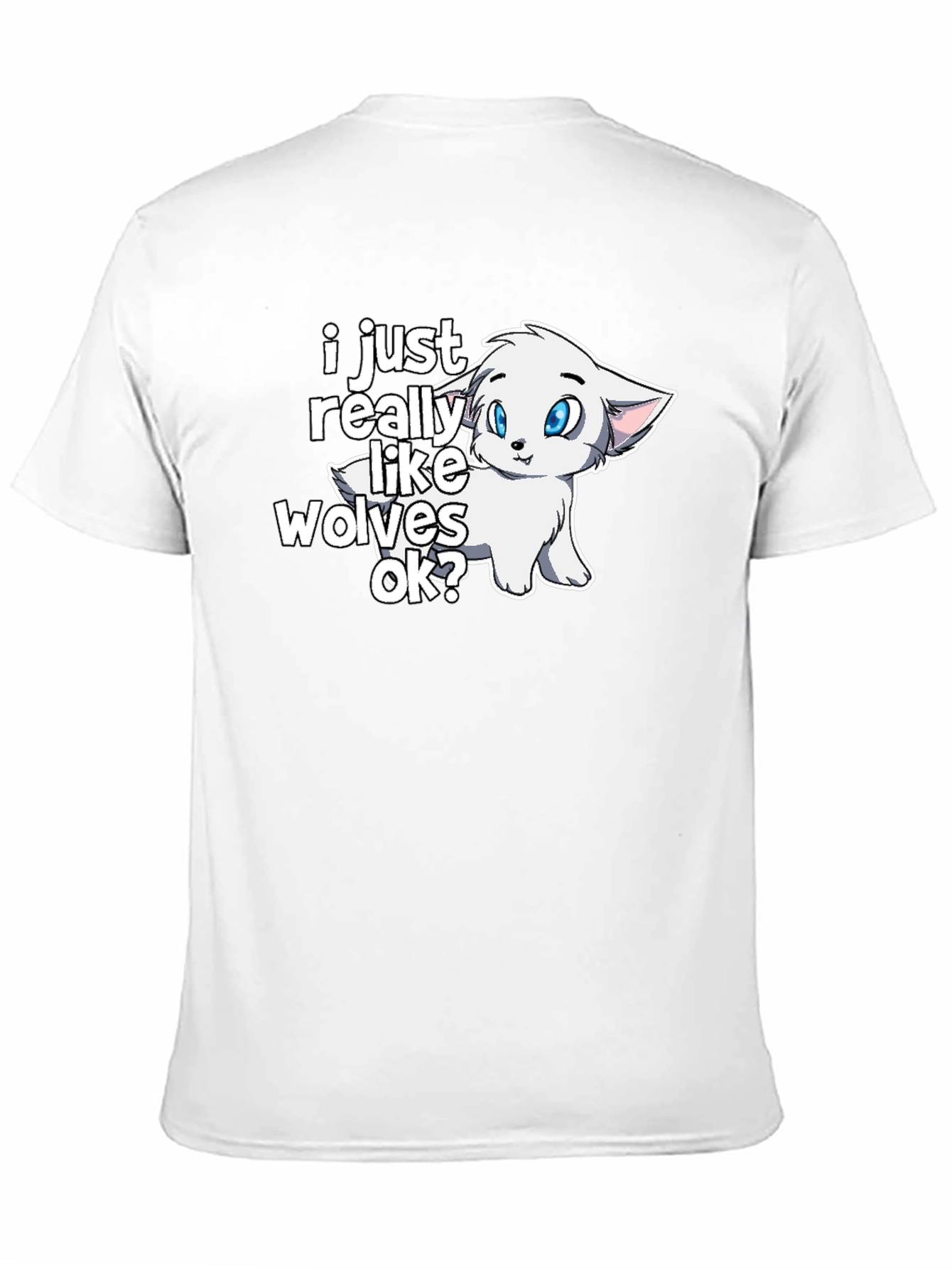 Cute Wolf Lover Graphic T-Shirt