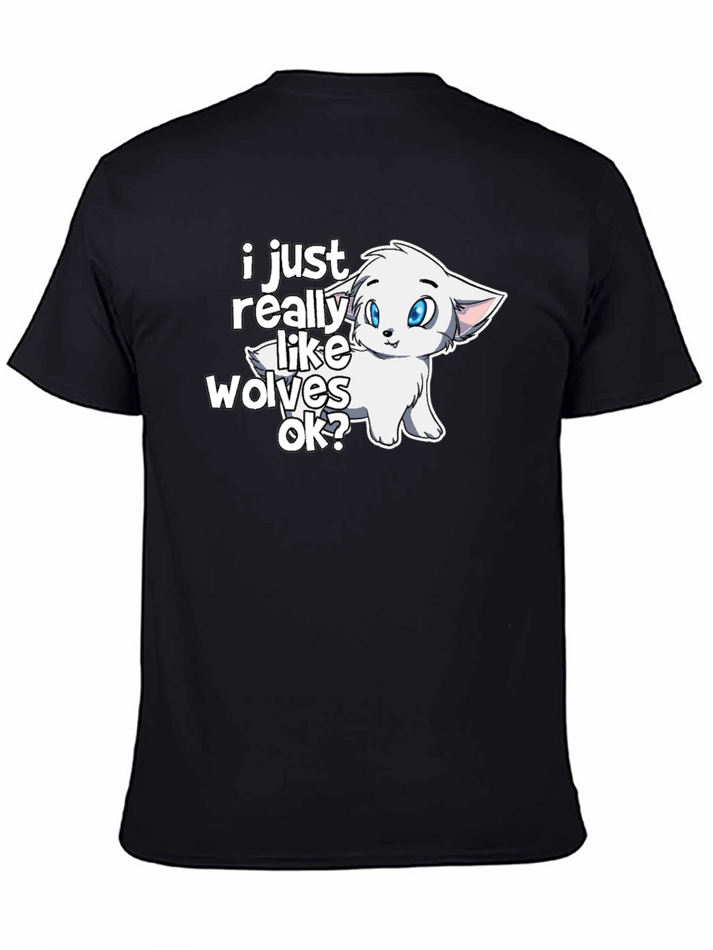 Cute Wolf Lover Graphic T-Shirt
