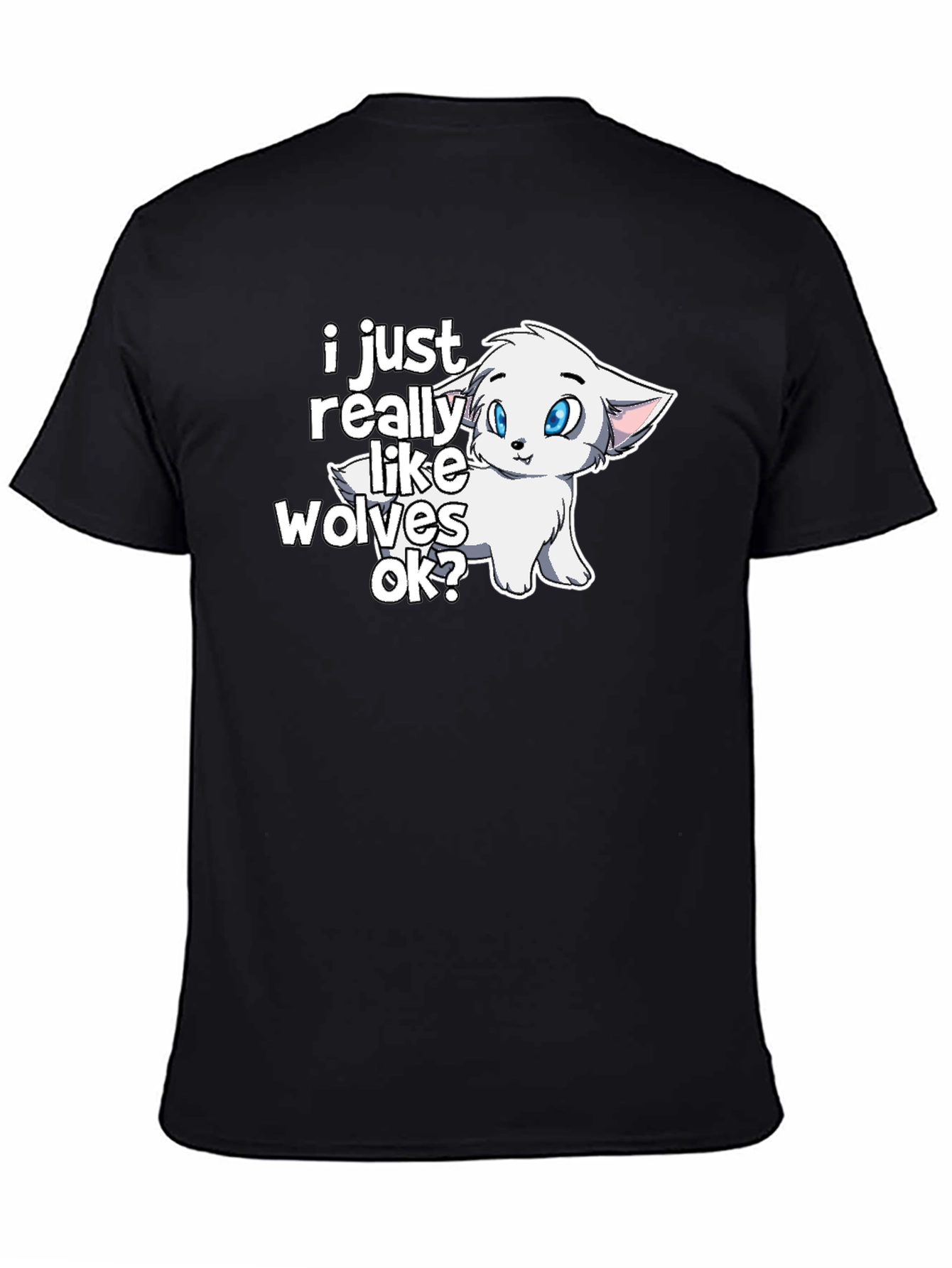 Cute Wolf Lover Graphic T-Shirt