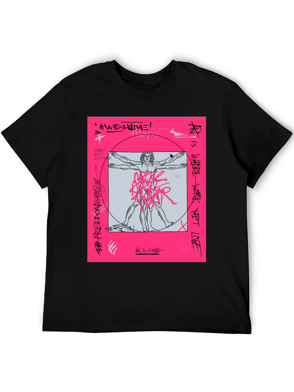Vitruvian Man Graphic T-Shirt