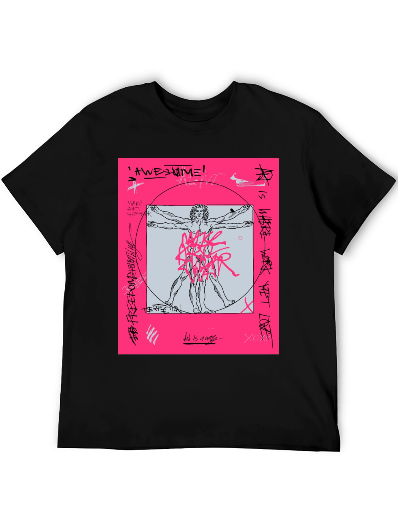 Vitruvian Man Graphic T-Shirt
