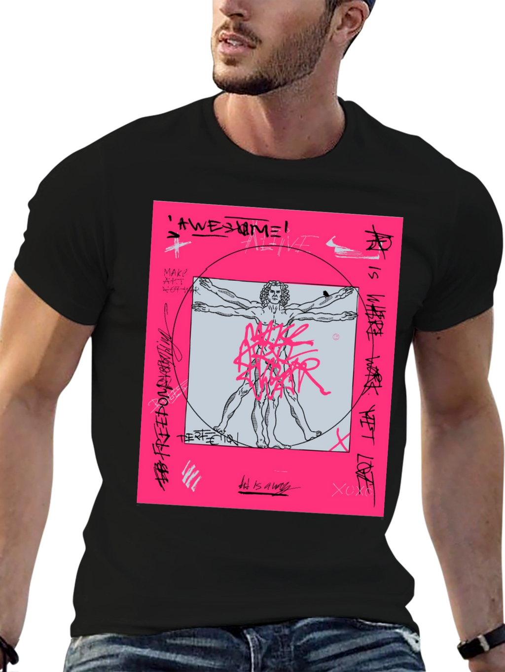 Vitruvian Man Graphic T-Shirt